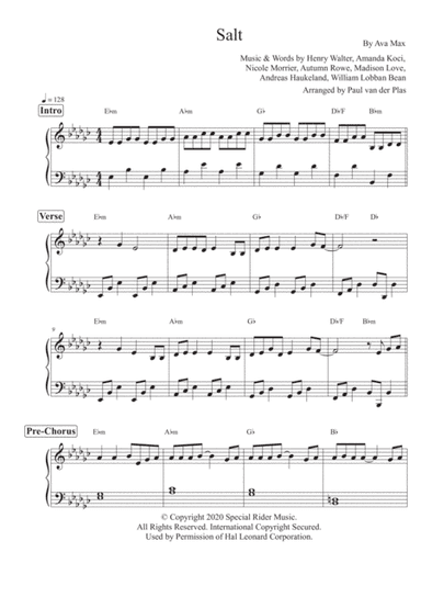 Salt (arr. Paul van der Plas)