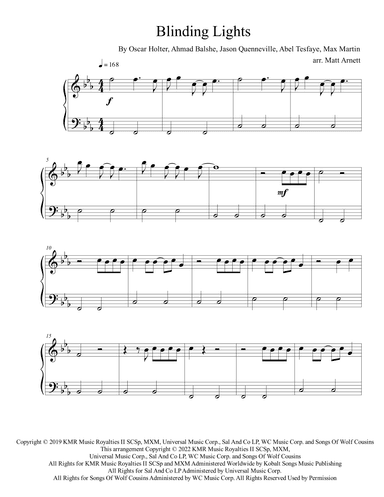 Blinding Lights (arr. Matt Arnett)