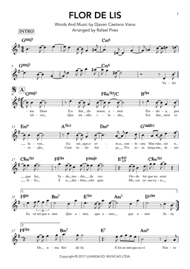 Flor De Lis (arr. Rafael Pires)