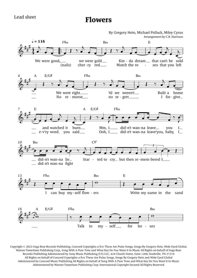 Flowers (arr. C. B. Harrison)