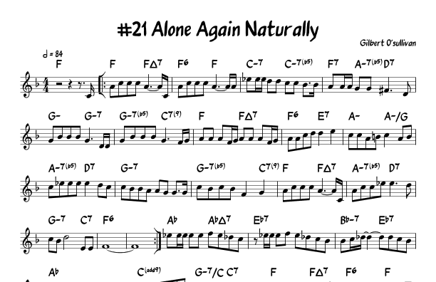 Alone Again (naturally) (arr. John Fries)