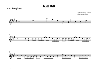 Kill Bill (arr. Wesley S. SIlva)