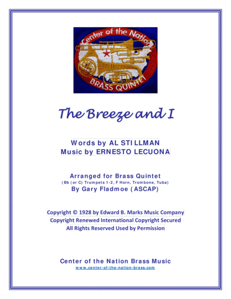 The Breeze And I (arr. Gary Fladmoe (ASCAP))