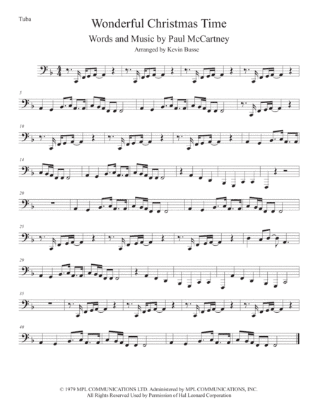 Wonderful Christmastime (arr. Kevin Busse)