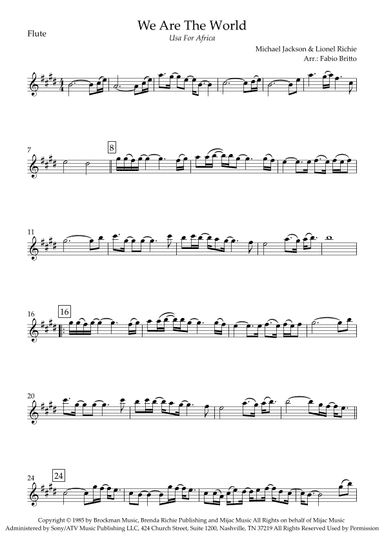 We Are The World (arr. Fabio Britto)