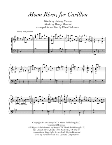 Moon River (arr. Ellen Dickinson)