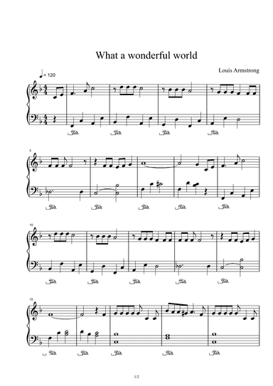 What A Wonderful World (arr. Louis Armstrong)