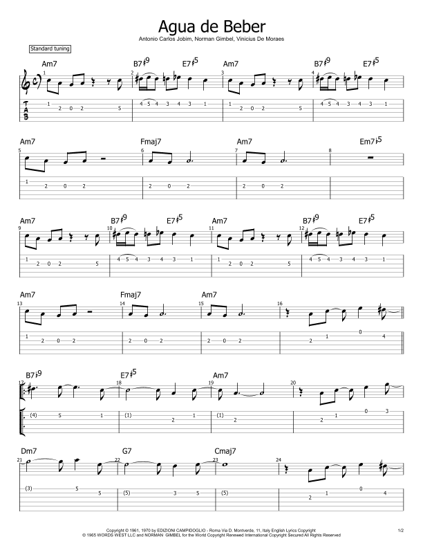 Água De Beber (water To Drink) (arr. Philip Jackson)