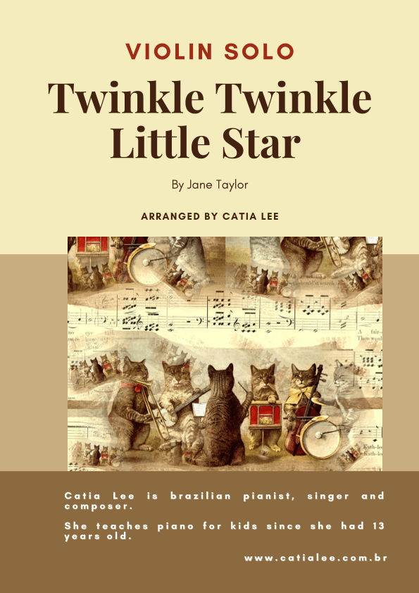 Twinkle Twinkle Little Star - Violin Solo A Major (arr. Catia Lee)