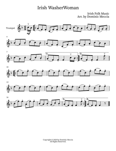 Irish WasherWoman (arr. Dominic Meccia)