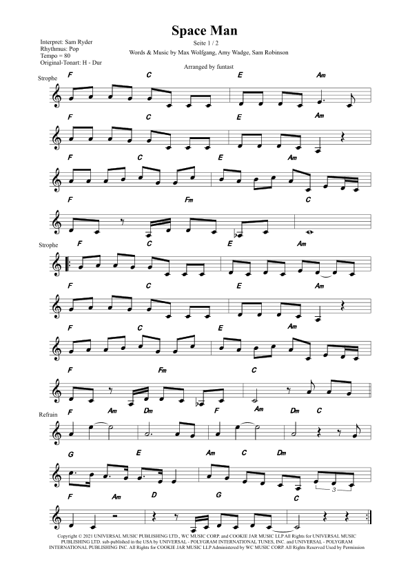 Space Man (arr. funtast)