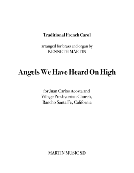 Angels We Have Heard On High (arr. Kenneth Martin)