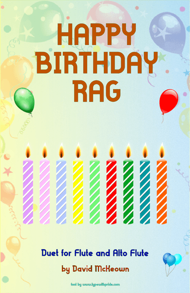 Happy Birthday Rag, for Flute and Alto Flute Duet (arr. David McKeown)