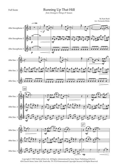 Running Up That Hill (arr. Fernando Britto)