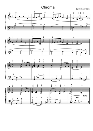 Chroma (easy piano solo)