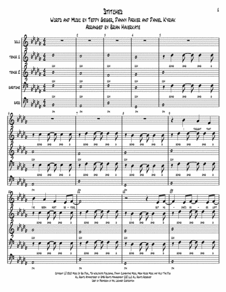 Stitches (arr. Brian Haverkate)