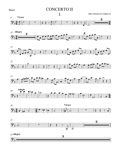 Concerto Grosso Op. 6 #2 Movement I (arr. theupperstaff.com)