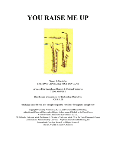 You Raise Me Up (arr. Ted Samuels)