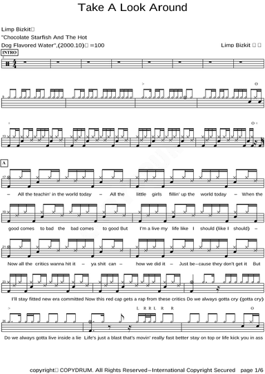Take A Look Around (theme From "m:i-2") (arr. COPYDRUM)