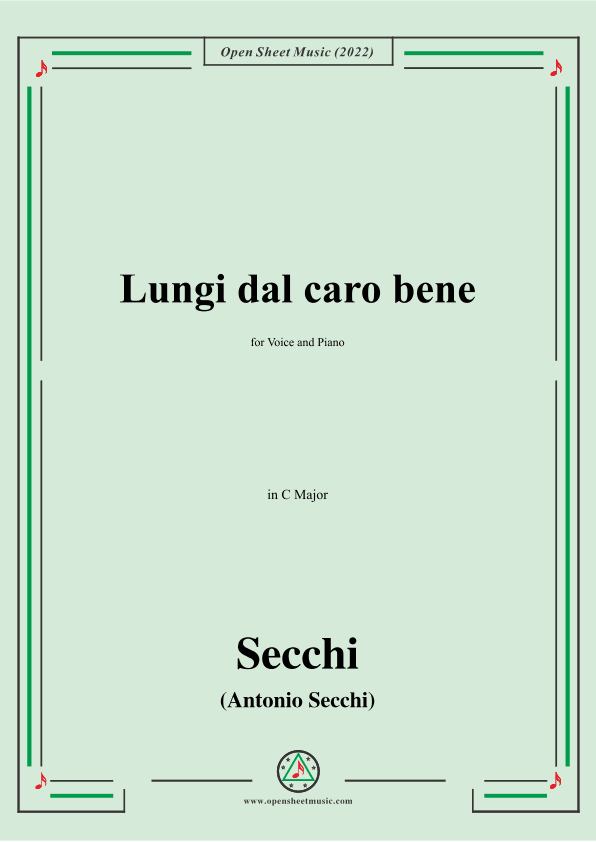 Secchi-Lungi dal caro bene,in C Major (arr. OSM Press)