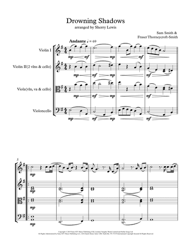 Drowning Shadows (arr. Sherry Lewis)