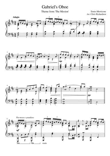Gabriel's Oboe (arr. Chris Richardson)