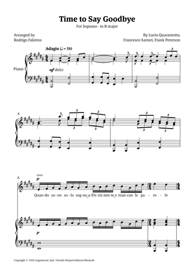 Time To Say Goodbye (arr. Rodrigo Faleiros)