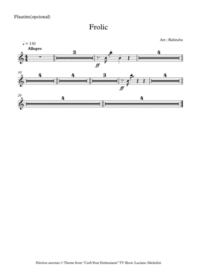Frolic (theme From Curb Your Enthusiasm) (arr. Rafatuba)