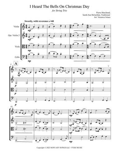 I Heard The Bells On Christmas Day (arr. Veronica Joines)