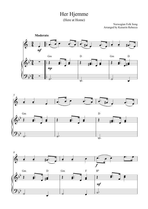 Herhjemme (Here at Home) (arr. Kaiserin Rebecca)