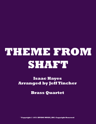 Theme From Shaft (arr. Jeff Tincher)