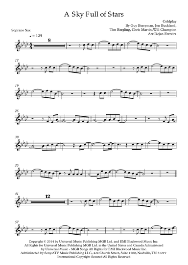 A Sky Full Of Stars (arr. Dejan Ferreira)