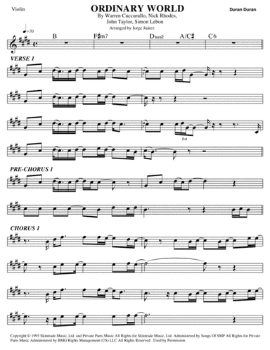 Ordinary World (arr. Jorge Juárez)