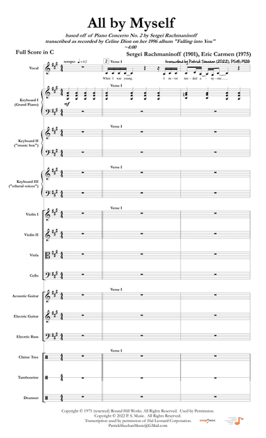 All By Myself (arr. Patrick Sheehan)
