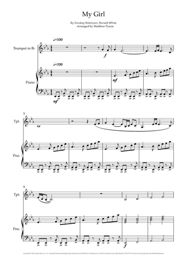 My Girl (arr. Matthew pyeon)