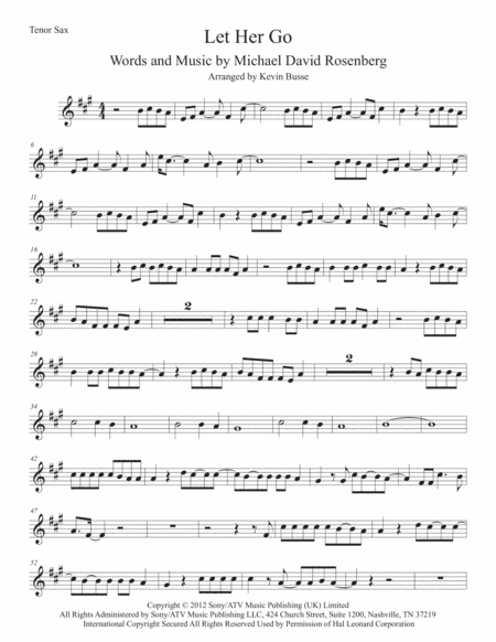Let Her Go (arr. Kevin Busse)