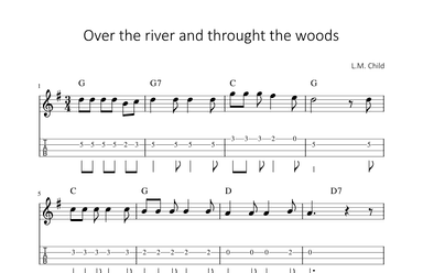 Over the River and through the woods (arr. songbooks.info)