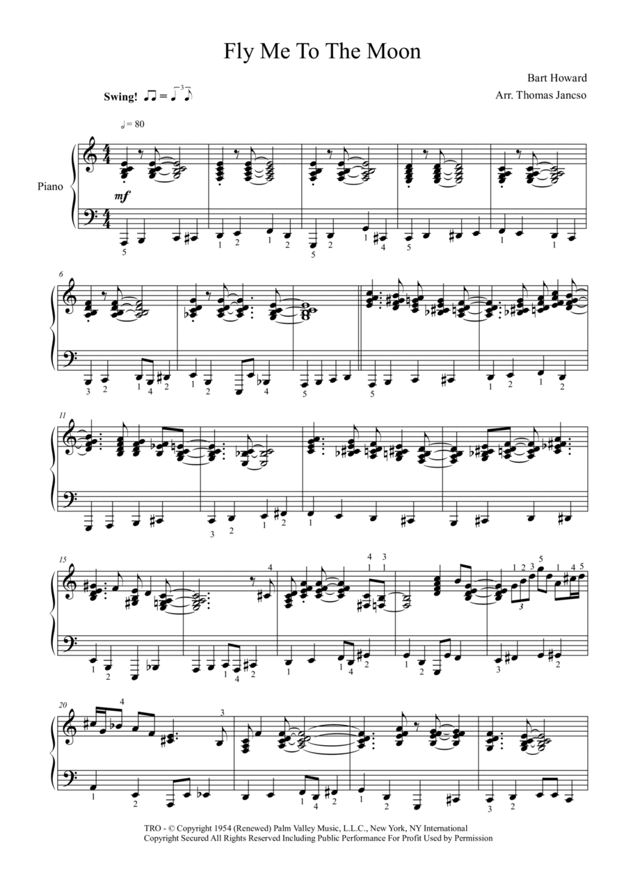 Fly Me To The Moon (in Other Words) (arr. Thomas Jancso)