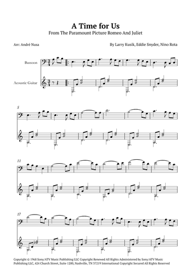 A Time For Us (love Theme) (arr. André Nusa)