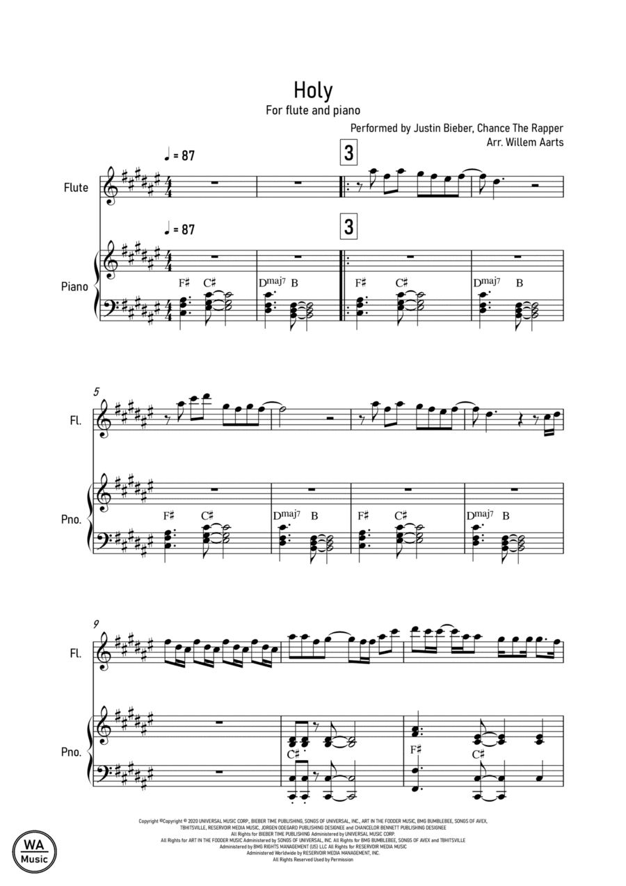 Holy (arr. Willem Aarts)