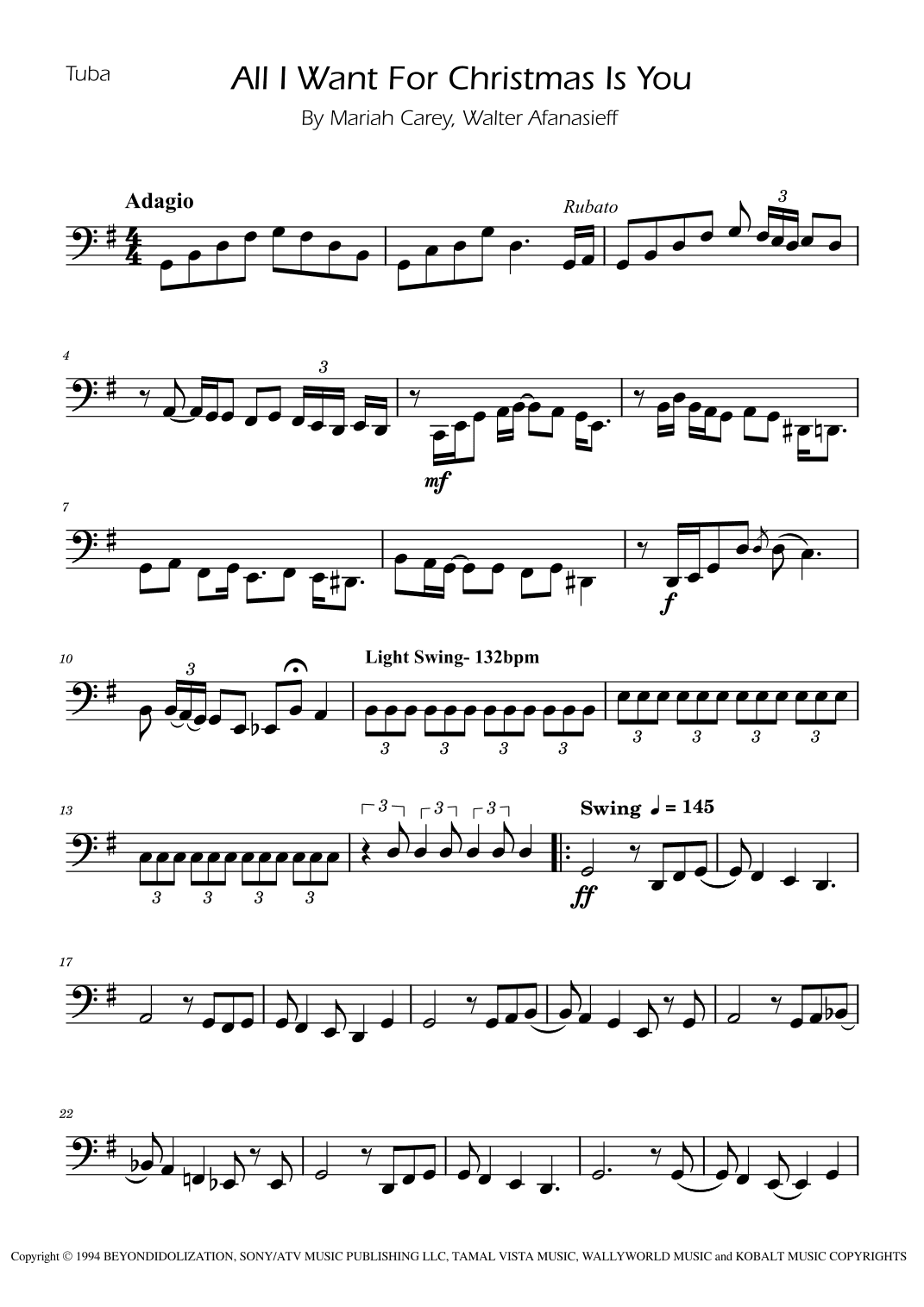 All I Want For Christmas Is You (arr. Ygor Nunes)