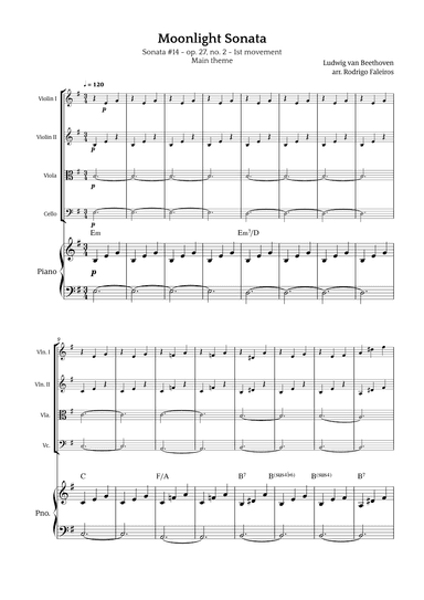 Moonlight Sonata (arr. Rodrigo Faleiros)