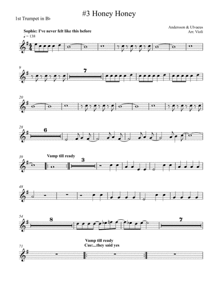 Honey, Honey (arr. Jenna Violi)