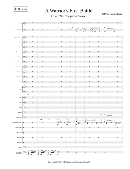 A Warrior's First Battle - For Orchestra & Choir