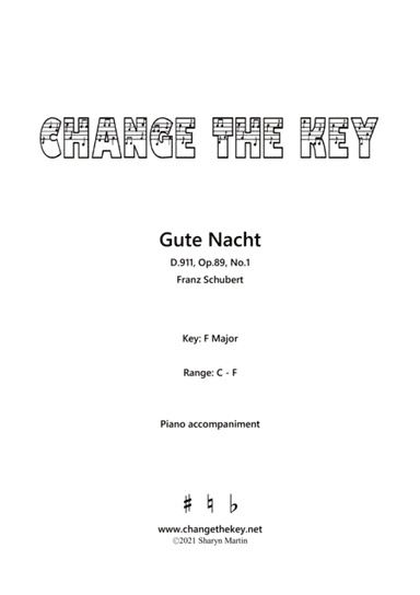 Gute Nacht F Major (arr. Sharyn Martin)