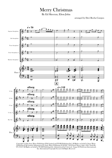 Merry Christmas (arr. Davi Rocha Campos)
