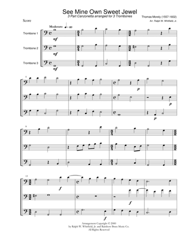 See Mine Own Sweet Jewel (arr. Ralph W. Whitfield, Jr.)