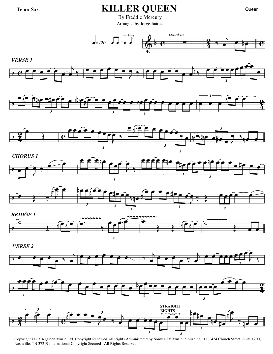 Killer Queen (arr. Jorge Juárez)
