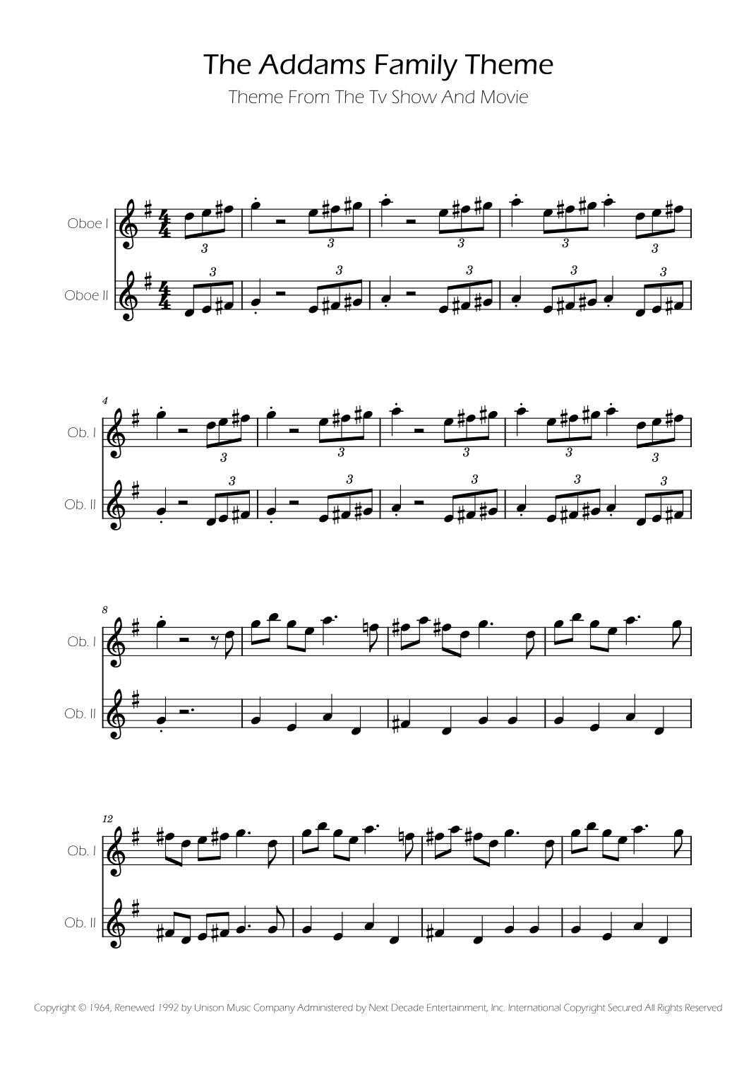 Addams Family Theme (arr. Ygor Nunes)