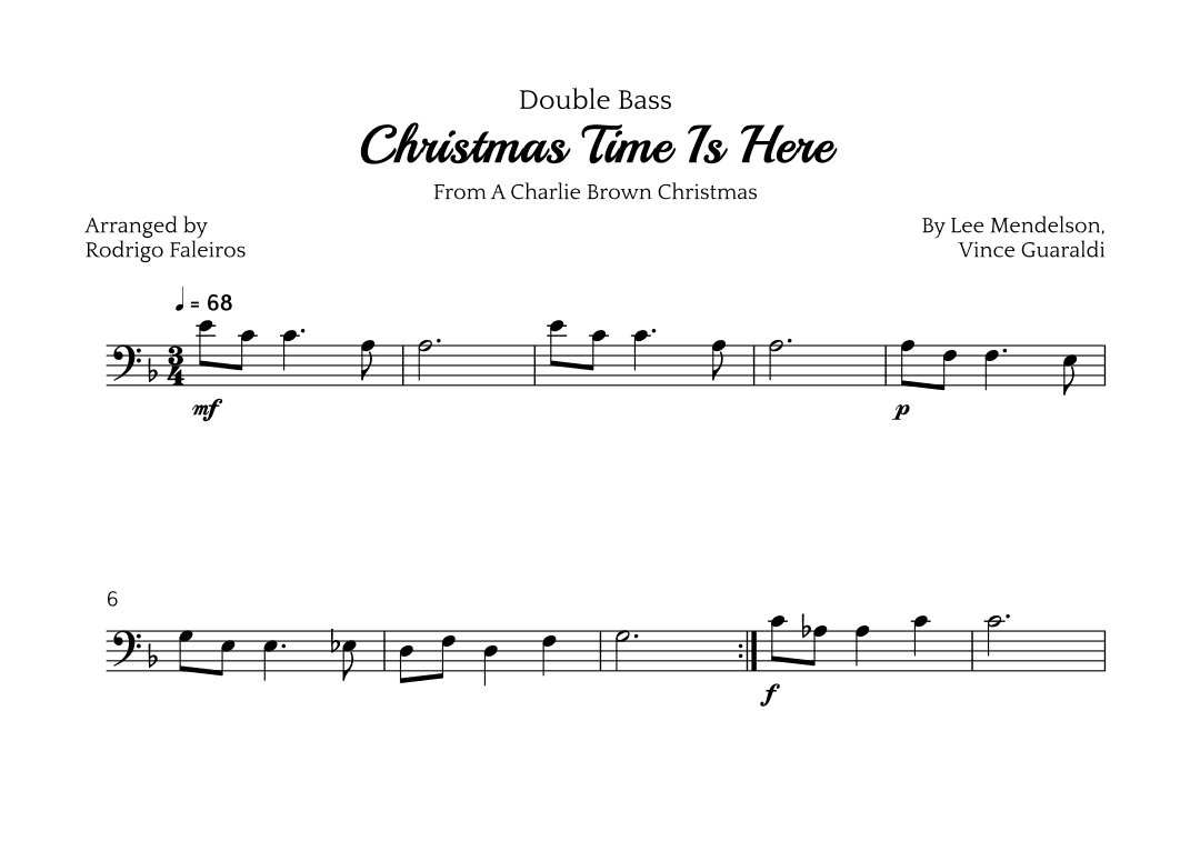 Christmas Time Is Here (arr. Rodrigo Faleiros)